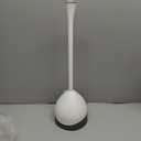 Clorox Toilet Plunger with Hideaway Caddy, Set of 2  for Bathroom Organization and Storage, Bathroom Accessories, Toilet Unclogger, with Holder, White