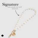 kate spade new york Phone Charm Wrist Strap - Detachable Cell Phone Lanyard - Sea Pearl