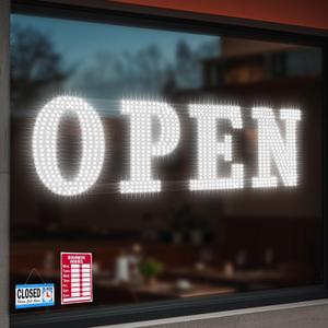 40"x14" Open Sign, Extra Bright Jumbo Led Open Signs for Business with High Visibility and Longlife Working Business Sign for Stores Bar Hotel Retail Shops Window Salon Office