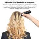 Wireless Skin Analyzer Machine Dermatoscope Scalp/Skin/Hair follicle Detection Testing Analysis Magnifier UV Skin Analyzer Professional 1000X Facial Skin Detector Digital Microscope