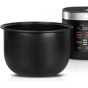 Linkidea Rice Cooker Inner Pot Replacement, Aluminum Alloy Pressure Cooker Pot, Dishwasher Safe Replacement Inner Compatible with Tiger JBV-A18U-W, COSORI CRP-R501IP-KUS