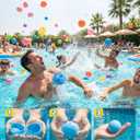 Reusable Water Balloons 6 Pcs, Quick-Fill Summer Water Toys for Pool Parties & Outdoor Beach Backyard Games, Durable Splash Balls for Kids