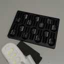 MEFA 19 Pcs Gel Nail Polish Kit with U V Light, 12 Colors Burgundy Red Polish Set Champagne Gold Glitter Nail Polish Soak Off Purple Manicure Tools Beginners Salon Nails Art DIY for Women