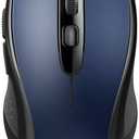 TECKNET Bluetooth Mouse, 4000DPI Wireless Mice for Laptop 2-in-1(BT 5.0/3.0+2.4Ghz) Computer Portable PC Mouse Wireless with USB Receiver for Mac (USB-A+Bluetooth, Blue)