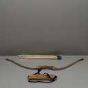 Kids Bow and Arrow Set, 32 Inch Archery Set Handmade Wooden Toy Bow and Arrow for Kids 4-6 8-12, Cosplay Game Costume Prop Play, 1 Bows 1 Quivers and 10 Wood Arrows, Gifts for Youth Boys & Girls (Black)