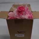 Zeyune 8 Pack 12 Inch Wedding Bouquets for Bride Bridesmaid Pink and Rose Red Artificial Rose Bouquet Fake Silk Roses Flowers Bunches Bulk for Home Office Garden Parties Decoration
