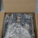 Plustool 8 Pack Matte Black Door Handles, Passage Door Levers for Hallway & Closet, Interior Keyless Door Knobs Heavy Duty Square NonLocking Handlesets(2.0lb), Reversible for Left & Right Sided Doors