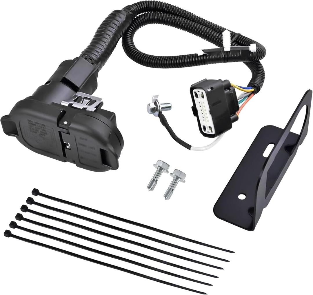 9L3Z-15A416-A Trailer Hitch Tow Wiring Connector Installation Kit Compatible with Ford F150 2009-2014 FX4 / King Ranch/Lariat/Platinum/STX/XL/XLT Replaces 9L3J-15A416-AB