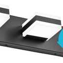 SOLFART LED Dimmable Black Vanity Light Over Mirror,3 Lights Bathroom Light Fixtures, Restroom Modern Vanity Lighting for Bathroom Cool Light 6000K (21.6 inch)