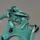 Cat Harness and Leash for Walking, The Upgrade Can be Adjusted in Four Directions and Breathable Cat Harness for Anti Escape That can be Fitted and Positioned, Reflective Strips Harness, Green,S