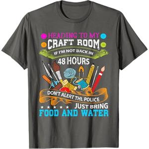 Scrapbooking Shirt Crafty Gift T-Shirt (Large, Asphalt Grey) Scrapbooking Shirt Crafty Gift T-Shirt (Large, Asphalt Grey)
