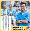 24 Pcs Nurse Doctor Gifts Ballpoint Pens Bulk for Men Women Black Ink Retractable Ballpoint Pen for Christmas Basket Stuffers Thank You Medical Assistant Student Worker Office Nurse Appreciation Gift