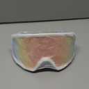 Ski/Snowboard Goggles for Men Women, OTG Snow Goggles Anti Fog 100% UV Protection Snowboarding Goggles (A01-white/Revo Red)