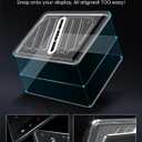 REEVAA 2025 Tesla Model X/S Screen Protector [No Glare & Fingerprint], 9H Tempered Glass Fit for Model X/S 2021-2025, Front/Rear Screen with Alignment Kit Accessories, Matte