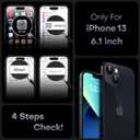 TOCOL Magnetic for iPhone 13 Case, Upgraded Full Camera Protection, Compatible with Magsafe, Drop Protection, Translucent Matte Back Bumper Phone Cover 6.1-Inch (Black)