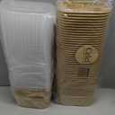 30 Pack 45 oz Large Charcuterie Boxes with Clear Lids, 7.7 x 5.9 x 3 Inch Bakery Take Out Containers, Disposable Charcuterie Boxes To Go Treat Boxes for Desserts, Cookies, Cupcakes, Pastries