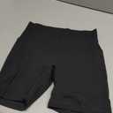 Colorfulkoala Dreamlux No Front Seam High Waist Biker Shorts with Pockets for Women 6" Inseam Tummy Control Yoga Short (Large, Black)