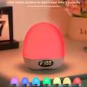 Egg Night Light for Nursery, Portable Rechargeable Baby Nightlight with Touch Control & RGB Color Changing, Dimmable Breastfeeding Lamp with Timer, Cute Wireless Night Light