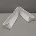 Splash Guard for Bathtub Kids - Silicone Bathtub Splash Guard with 11 Suction Cups, Bath Tub Play Shelf for Kids & Toy Holder, Prevent Water Spill in Bathroom, Fun Bath Time for Toddlers Baby, White