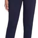 Alfred Dunner Petite Proportioned Medium Allure Slim Pant Pants (24, Navy)