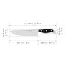 HENCKELS Statement Razor-Sharp 8-inch Chef Knife, German Engineered Informed by 100+ Years of Mastery, Black/Stainless Steel