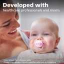 Philips AVENT Ultra Soft Pacifier 0-6 Months, Dreams and Happy Designs, 4 Pack, White/Green, SCF222/43