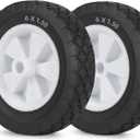 GIGOOL 6 Inch Wheels for Oregon 72-106 Hand Trucks, Replacement Wheels Fit for Oregon Lawn Mower Wagon Utility Cart, Pack of 2