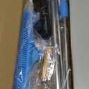 3 in 1 Carpet Rake for Pet Hair Removal, Reusable Pet Hair Remover Broom, 60'' Adjustable Long Handle Dog and Cat Hair Remover Tool Set of 3, Lint Remover Scraper for Carpets, Rugs, Mats, Couch, Car (Blue)