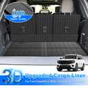 Cartist Cargo Mat & Backrest Mat Fits for Ford Expedition max 7&8 Seats 2025 2026 (Only Fit Max) All Weather Rear Cargo Liner for Expedition max Accessories for Ford Expedition max 25-26