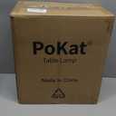 PoKat 23" Modern Ceramic Table Lamp Set of 2 for Living Room White Desk Lamps for Bedroom Farmhouse Bedside Nightstand Lamp House Warming Gifts New Home Decor End Table Lamps Gifts for Women Mom Beige