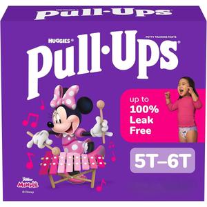 Pull-Ups Girls' Potty Training Pants, Size 5T-6T Training Underwear (46+ lbs),  (Pack of 40)