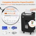 VidaTeco 18-Sheet Paper Shredder for Home Office Heavy Duty with 60 Mins Running Micro Cut, US Patented Cutter, Shred CD/Card with 7.9 Gal Extra Large Bin, AUTO Jam Proof(ETL)