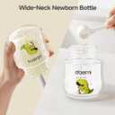 Oberni Baby Bottles with Size S Slow Flow Breast-Like Soft Teat for 0M+, Newborn Feeding Bottle 120ML/Beige/Pack of 2