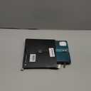 Defencase Compatible with iPhone 15 Pro Case Wallet with RFID Blocking Card Holder for Women Men, PU Leather Magnetic Snap Flip Zipper Strap Wallet Phone Case Fit for iPhone 15 Pro 6.1", Blue Green