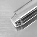 Uooar Silver Stainless Steel Contact Paper 11.8"×80" Peel and Stick Metallic Wallpaper for Countertop Fridge Dishwasher Cabinets