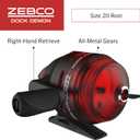 Zebco Dock Demon Spinning Reel or Spincast Reel and Fishing Rod Combo, 30-Inch Durable Fiberglass Rod, QuickSet Anti-Reverse Fishing Reel, 20-Size Reel / 30"/ 1-Piece /Medium Rod