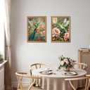 Framed 3D Textured Colorful Canvas Wall Art Set of 2 16x24 Inch