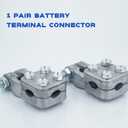 1 Pair, Three-Way Military Battery Terminal Connectors, Heavy Duty Truck Battery Terminal Connector. Top Post Marine Battery Terminals, Battery Cable Ends Clamp Set, Battery Connectors by KeeRoarin