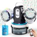 Dual-Engine Bubble Machine with Auto Rotation & RGB Lights & Remote Control,1800mA Type-C Rechargeable,700mL Tank,Bubble Maker for Kids, Party, Wedding, Backyard Outdoor Toy