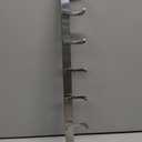 Coat Hook Rack with 8 Square Hooks - Premium Modern Wall Mounted - Ultra durable with solid steel construction, Brushed stainless steel finish, Super easy installation, Rust and water proof