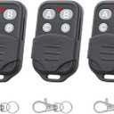 RAQUEL 3 Remote work for Genie & Overhead Intellicode Garage Door Opene Remote with Keychain,Replacement GIT-1/ACSCTG Type 1,GIT-3/ACSCTG Type 3,4-Button