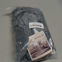 H.VERSAILTEX Real Velvet Plush 1 Piece Form Fit Stretch Rectangle Folding Storage Covers Ottoman Slipcovers Removable Footstool Protect Footrest Covers Elastic Bottom Washable(Large, Stone Blue)