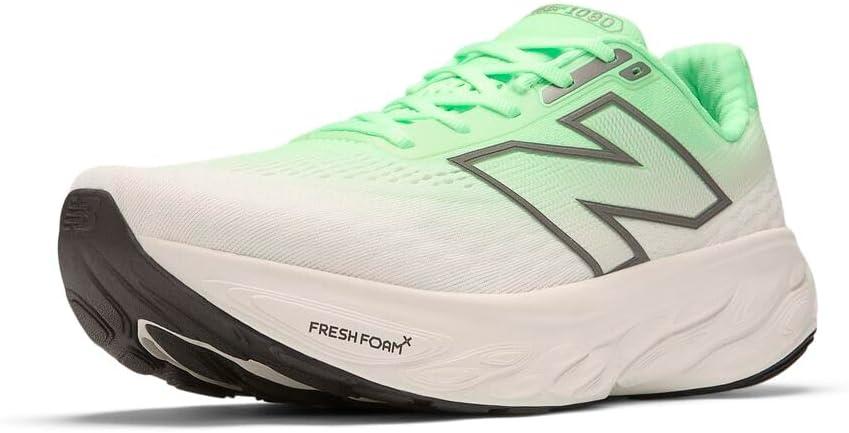 New Balance Men's Fresh Foam X 1080 V14 Running Shoe (9.5, Electric Jade/Reflection/Dark Silver Metallic)