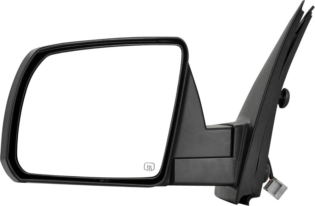 AUTOSAVER88 Door Mirror Compatible with 2007-2013 Tundra Left Driver Side Mirror with Power Heated Manual Folding