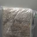 4x10 Washable Kitchen Runner Rug: Modern Abstract Wide Runners for Hallway Soft Non Slip Rugs with Rubber Backing Low Pile Thin Carpet for Entryway Bedroom Bathroom Laundry Indoor(Brown/Brick,4x10)