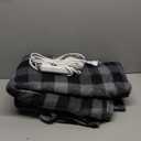 Electric Heated Blanket Full Size 72"x84", 4 Adjustable Heat Settings & 10-Hour Auto-Off, Plush Feel with Overheat Protection, Fast Heating for Luxurious Winter Warmth, Grey Plaid