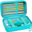 ANKHOH Case for 3Doodler Start+ Essentials 3D Pen for Kids, EVA Shell/Wrist Strap, Drop-Proof Water-Resistant, Stores for 3Doodler Pen Filament USB for Travel/Home/School (Box Only) All Green