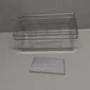 Batoto Pantry Organization and Storage Bins, Refrigerator Organizer Bins  Clear, Kitchen Organization and Storage with Dividers (2 Pack) (medium-sized, lucency)