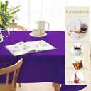BYDOLL Table Cloth Purple 54x120 Inch Tablecloth for 4 Foot Rectangle Tables Outdoor Washable Wrinkle Free and Spillproof Polyester Tablecloth for Festival Camping Picnic Party Cover