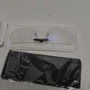 FONHCOO Clip on Blue Light Blocking Glasses Womens Mens Over Prescription Glasses Frameless Lens Anti Eyestrain Headaches UV Filter Computer Gamer Eyeglasses Transparent